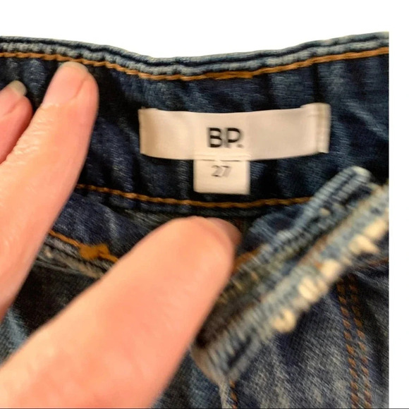 BP distressed high rise jean shorts size 27 - Picture 6 of 8